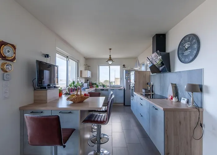 בית נופש La Maree - Face A La Et Avec Piscine Privee *